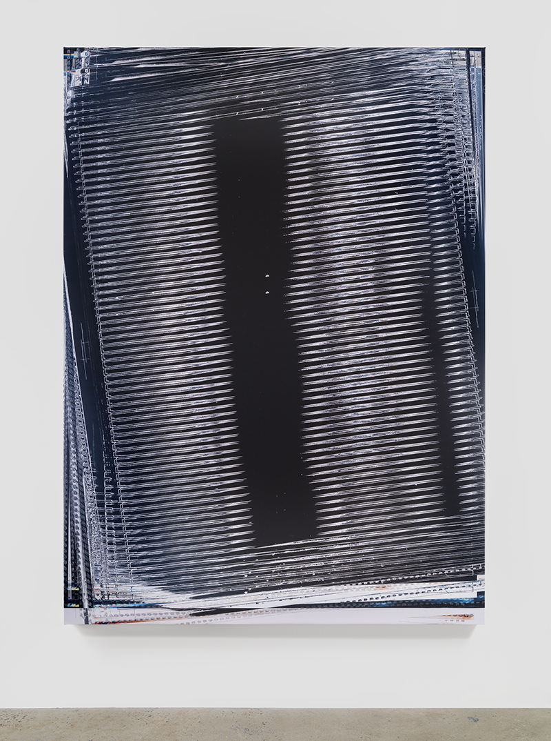 Vector Weave, Action 1 over 6 - CG_ColorPhotocopy_Print 39, 2014, uv print on stretched vinyl, 96 x 70 inches