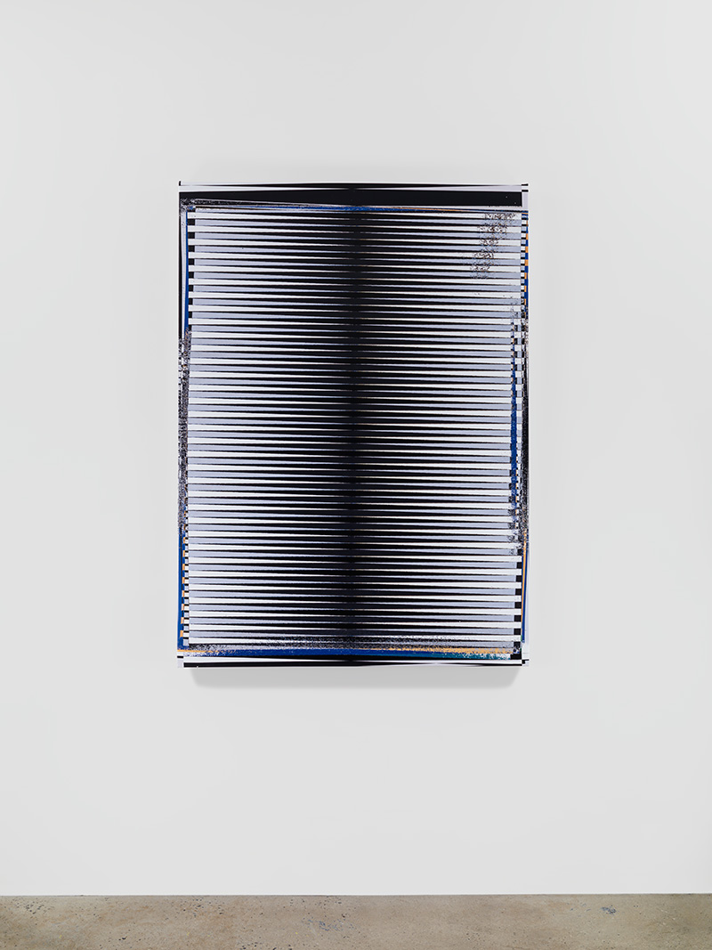 Vector Weave, Scan 201, 2013, uv print on stretched vinyl, 60 x 43.5 inches